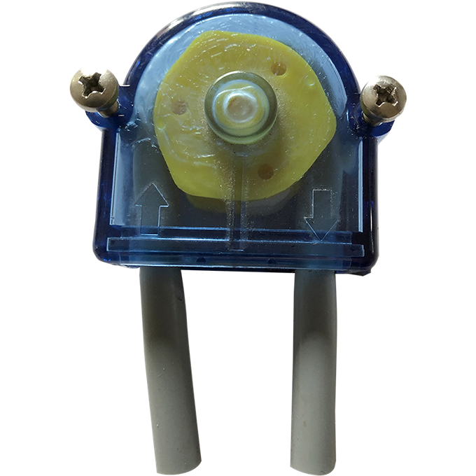 V-Dose It Pump Head blue and yellow
